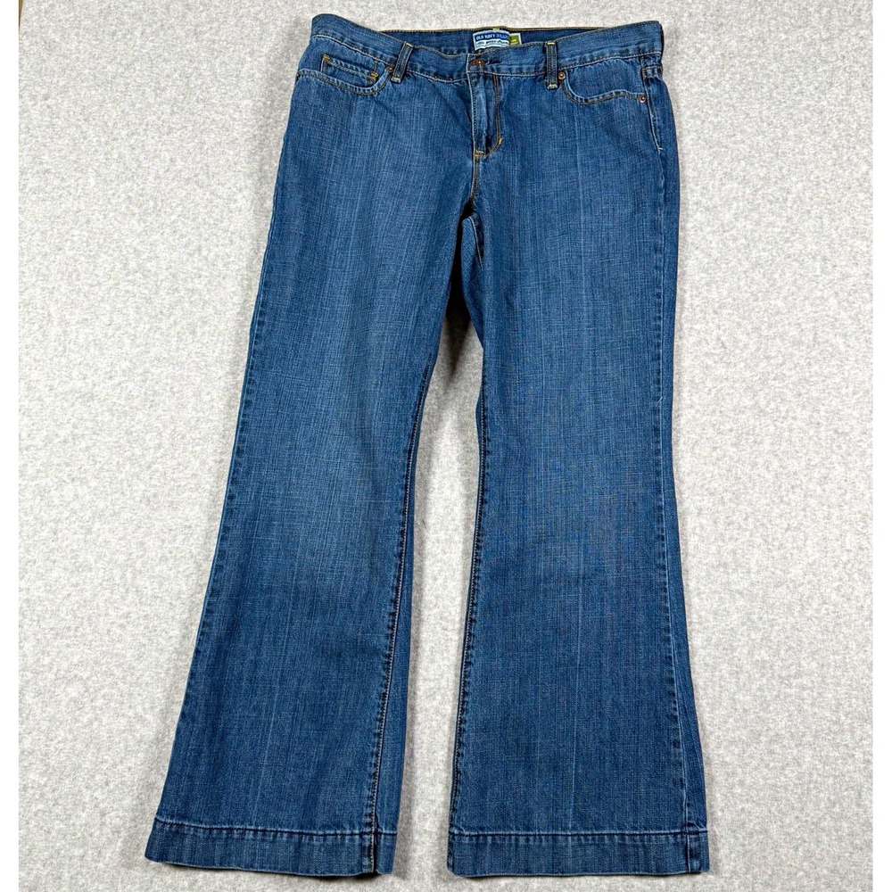 Vintage 2005 Old Navy Jeans Women's 14 Low Rise Flare Y2K 100% Cotton
